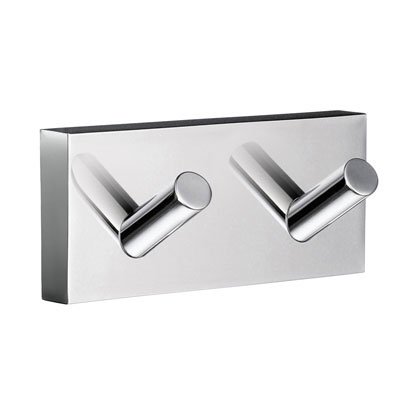 House Wall Mounted Double Towel Hook Finish: Polished Chrome