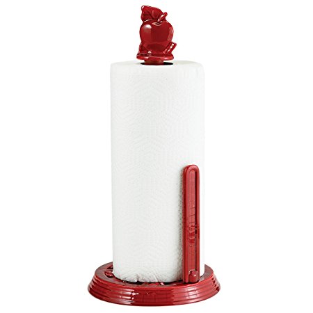 Old Dutch 3093SR Two-Tone Apple Standing Paper Towel Holder, Red