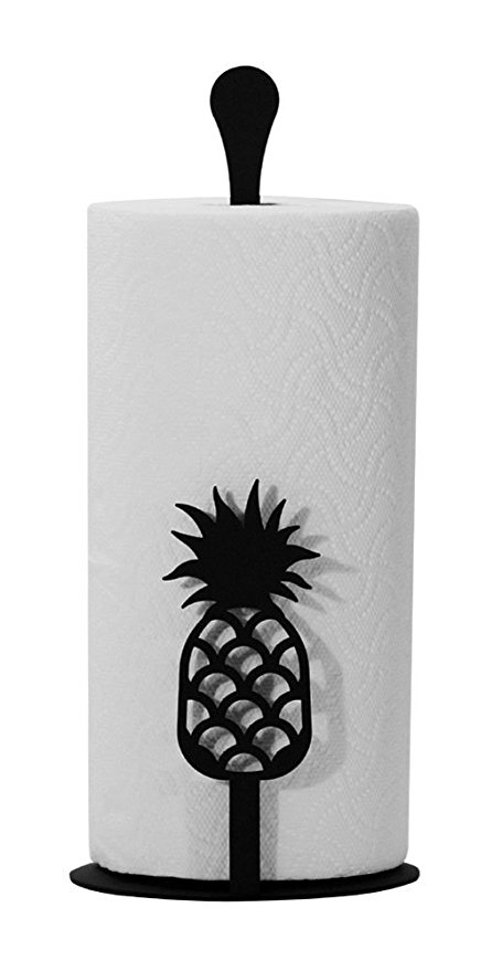Iron Counter Top Pineapple Kitchen Paper Towel Holder - Heavy Duty Metal Paper Towel Dispenser, Kitchen Towel Roll Holder