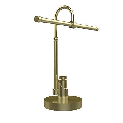 Allied Brass TR-52-SBR Tribecca Collection 2-Arm Table Guest Towel Holder, Satin Brass